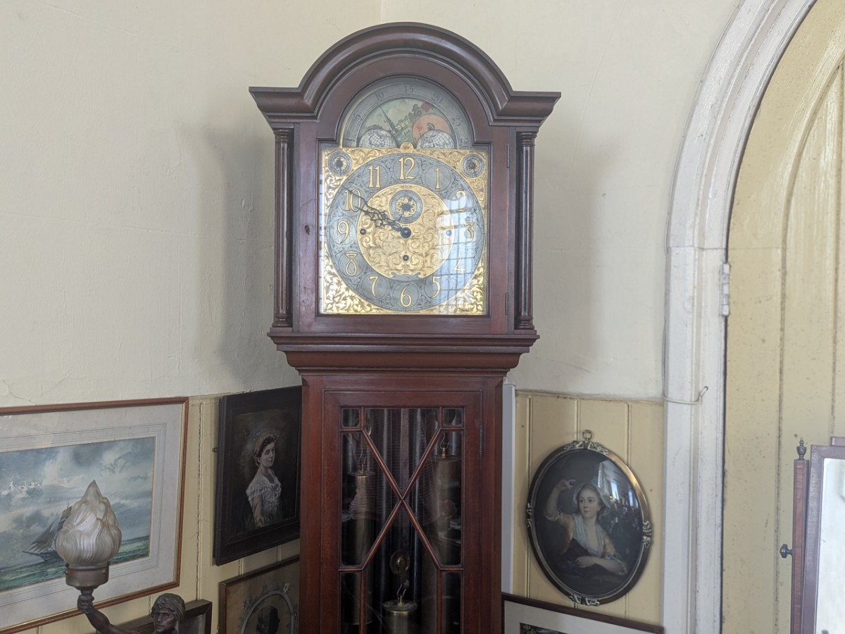 J.J Elliott, Mahogany Longcase Musical Clock